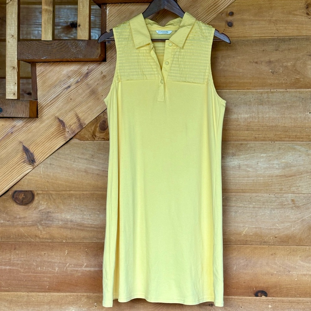 100% cotton yellow dress